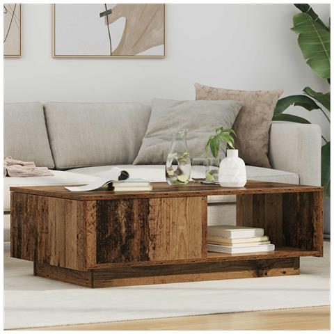 Tavolino da salotto con cassetto Legno vecchio 95 x 55 x 31 cm - Foto 2