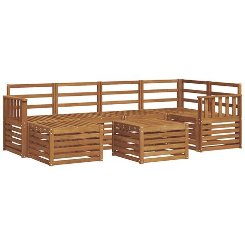 Set divani Naturale Legno di Acacia Massello - Foto 1