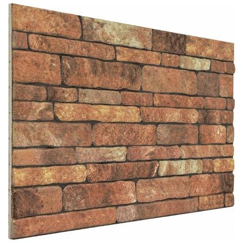 Pannelli da parete 10 pcs Marrone e bianco 100 x 50 cm - Foto 1