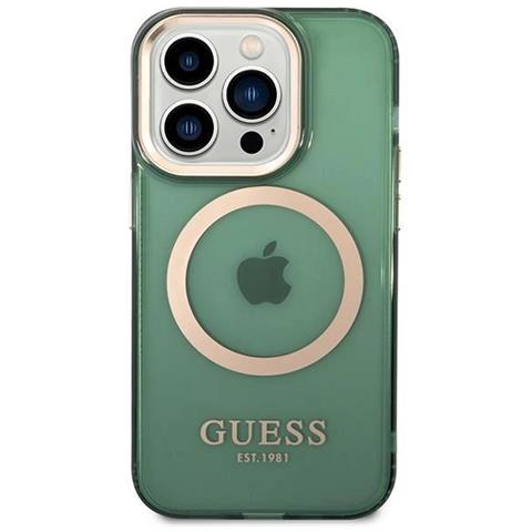 Custodia Guess Gold Outline Traslucida Magsafe Per Iphone 14 Pro Max - Principale - Foto 7