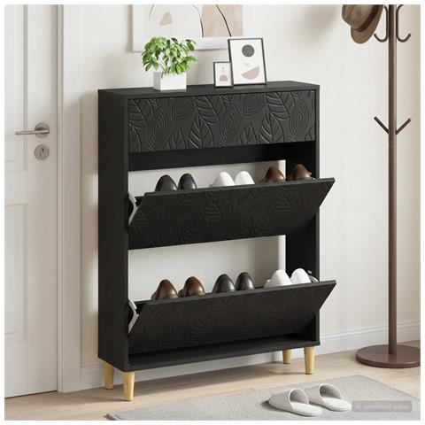 Mobile per scarpe DELFT 78 x 24 x 103 cm Legno ingegnerizzato - Foto 2