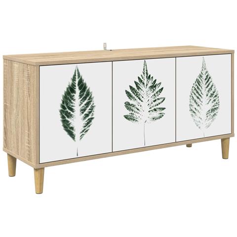 Mobile TV HANAU 102 x 33 x 50 cm Sonoma Legno ingegnerizzato - Foto 1