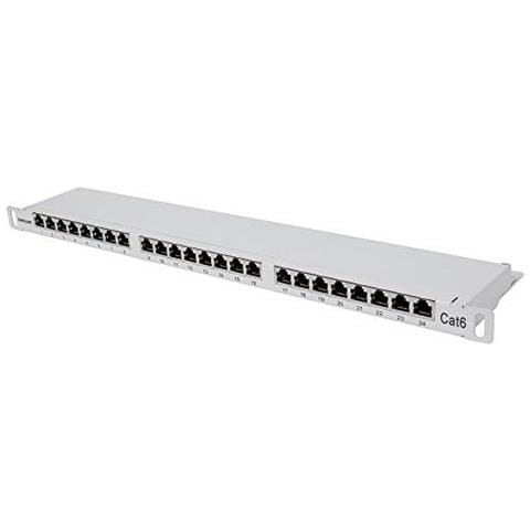 I-PP 24-RS-C6GH - Pannello Patch 24 posti Cat6 FTP Grigio - Foto 1