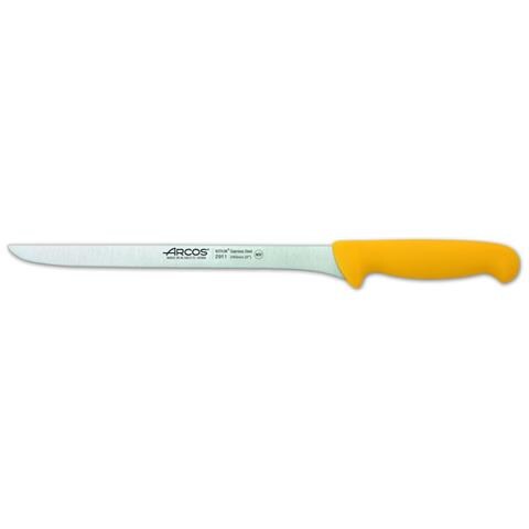 Serie 2900 - Coltello Prosciutto - Lama Acciaio Inossidabile Nitrum 240 Mm - Manico Polipropilene Colore Giallo - Foto 1