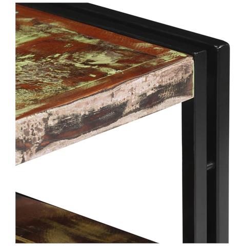 Mobile Porta Tv In Legno Massello Di Recupero 120x30x40 Cm - Foto 2