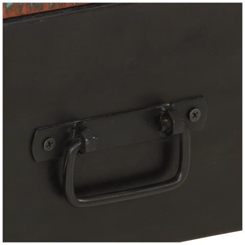 Mobile Porta Tv In Legno Massello Di Recupero 120x30x40 Cm - Foto 10