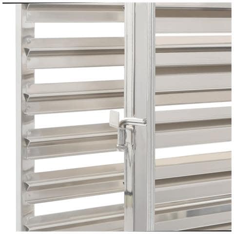 Carrello Da Cucina Per 16 Vassoi 65,5x48,5x165cm Acciaio Inox - Foto 2