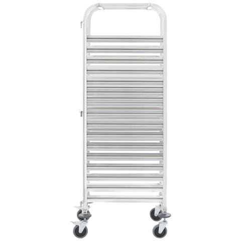 Carrello Da Cucina Per 16 Vassoi 65,5x48,5x165cm Acciaio Inox - Foto 6