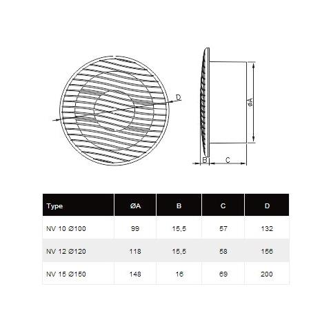 Bianco 6 muro 230v 150 Mm Soffitto Ventilatore Estrattore Bagno - Foto 2