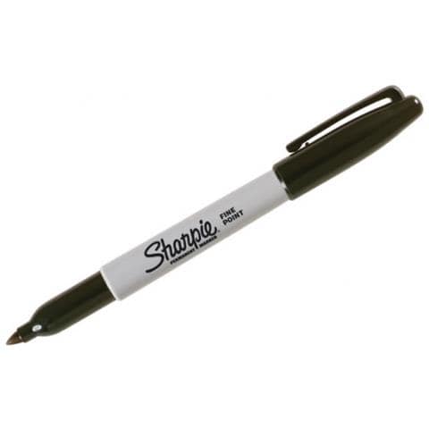 Fine Evidenziatore 24 Pezzo[ i] Nero Punta Sottile (Fine Point Permanent Marker Black Pk24)  - Foto 2