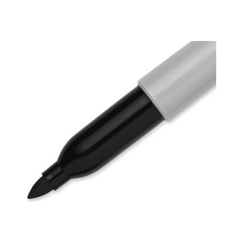 Fine Evidenziatore 24 Pezzo[ i] Nero Punta Sottile (Fine Point Permanent Marker Black Pk24)  - Foto 3