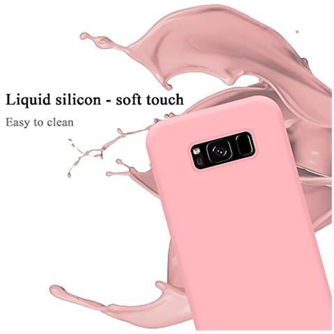 Custodia Compatibile Con Samsung Galaxy S8 In Liquid Rosa - Coperchio Protettivo In Silicone Tpu Flessibile - Foto 2