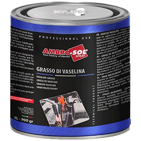 Barattolo 1l 900gr Grasso Di Vaselina Lubrificante Pulente Anti-acido Macchine - Foto 2