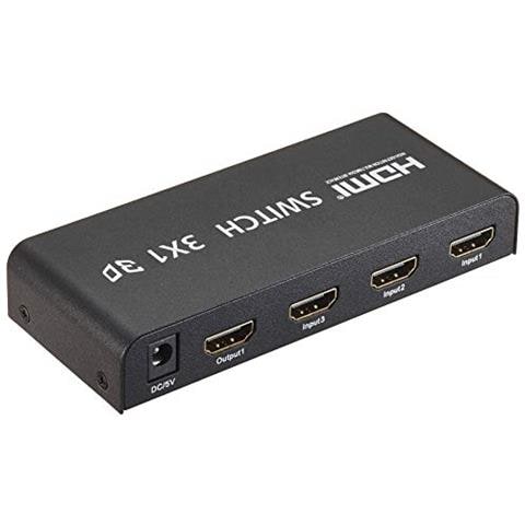 Premiumcord Interruttore Hdmi 3: 1 In Metallocon Telecomando E Alimentatore Di Rete - Foto 2