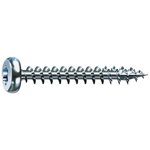 , A9j, Vite Universale, Testa Semi-rotonda, T-star Plus, 4 Taglio, Filettatura Piena, 100 Pezzi, 5,0 X 80 Mm, Lucido Zincato - Foto 1