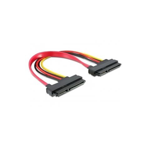 Cable SATA 22pin / 22pin FM, 0.2m, Rosso - Foto 1