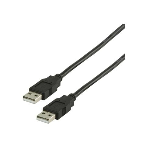 VLCP60000B20, USB A, USB A, Maschio / maschio, Rame, Nero, PVC - Foto 1