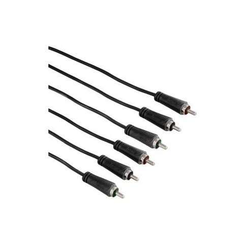 3m 3 x RCA m / m 3m 3 x RCA 3 x RCA Nero cavo video e componente (YPbPr) - Foto 1