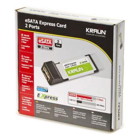 Express Card, 2x E-SATA, 3 Gbps MAX - Foto 1
