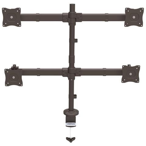 " Braccio Articolato da Scrivania per 4 Monitor - Supporto per 4 Schermi VESA fino a 27"" - Struttura in Acciaio" - Foto 6