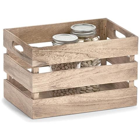 Scatola Portaoggetti Vintage, Legno, 31x21x19 Cm, - Foto 1