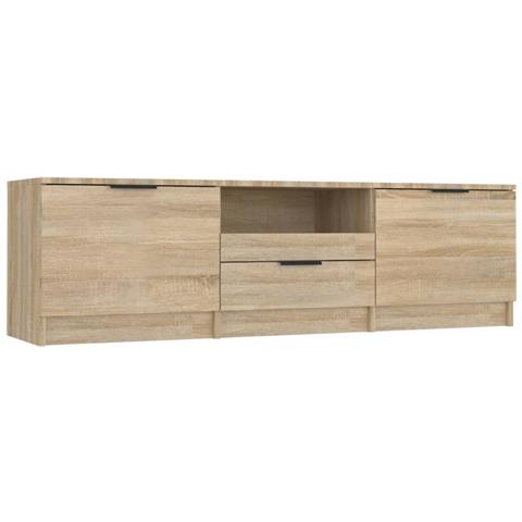 Mobile Per Tv Rovere Sonoma 140x35x40cm Legno Multistrato - Foto 1