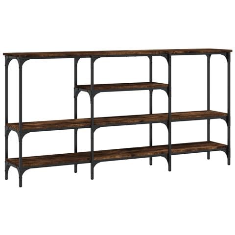 Tavolo Consolle Rovere Fumo 160x29x80 Cm In Legno Multistrato - Foto 2