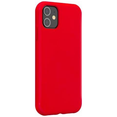 Cover Per Iphone 12/12 Pro Rigida In Silicone Soft Touch, Rosso - Foto 1
