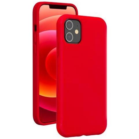 Cover Per Iphone 12/12 Pro Rigida In Silicone Soft Touch, Rosso - Foto 2