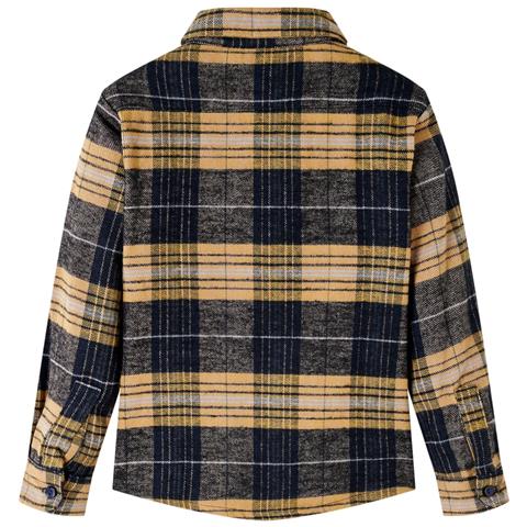 Camicia A Quadri Da Bambino Gialla E Nera 104 - Foto 2