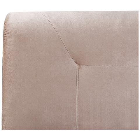 Letto Matrimoniale 160 X 200 Cm In Velluto Beige Marquise - Foto 2