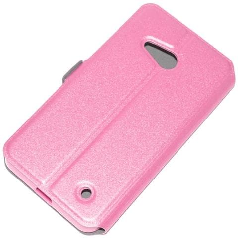 Custodia Book Orizzontale Flip Case Interno In Silicone Case Microsoft Lumia 550 Pink - Foto 2