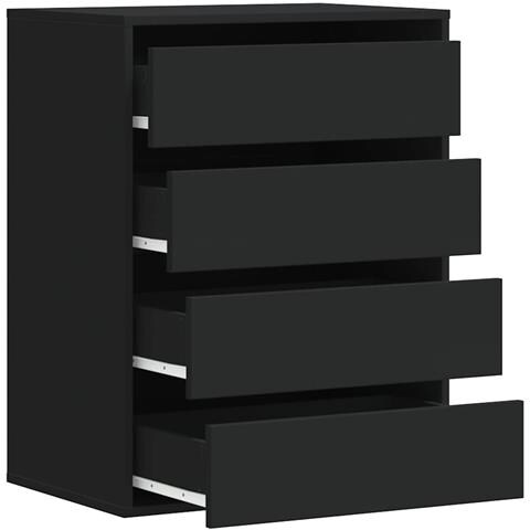 Cassettiera Angolare Nera 60x41x76 Cm In Legno Multistrato - Foto 10