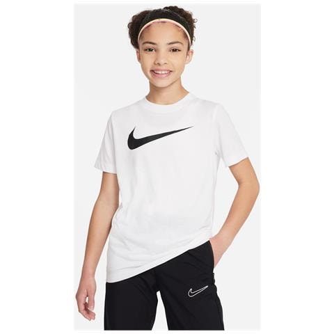 T-Shirt Youth Swoosh Cw6941-100 Bambino Taglia S Colore Bianco - Foto 1