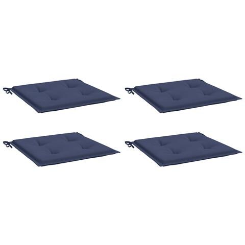 Cuscini Per Pallet 4 Pz Blu Marino 40x40x3 Cm In Tessuto Oxford - Foto 3