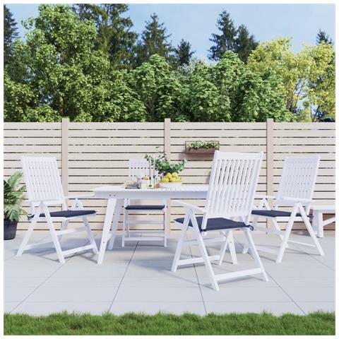 Cuscini Per Pallet 4 Pz Blu Marino 40x40x3 Cm In Tessuto Oxford - Foto 1