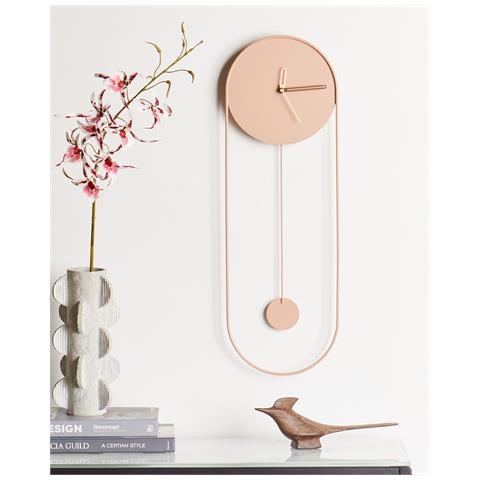 Orologio Da Parete Salvan Metallo Rosa Pesca - Foto 1