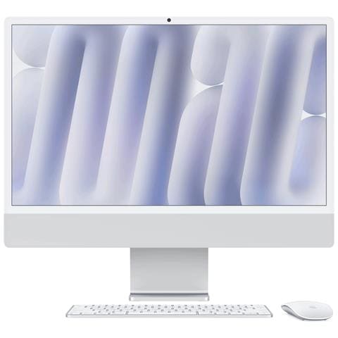 24-inch Imac With Retina 4.5k Display, Nano-texture Glass: M4 Chip With 10-core Cpu And 10-core Gpu, 256gb Ssd, 16gb - Silver (md3h4d /a) - Foto 1