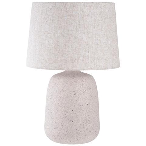 Lampada Da Tavolo Croft - Beige - Argilla Fibrosa - 30x30x47 Cm - Foto 1