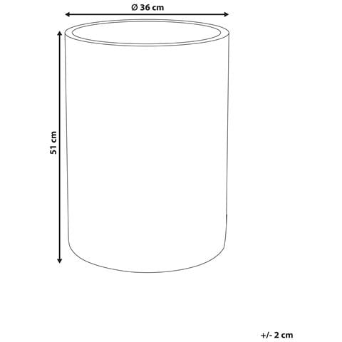 Vaso Per Piante Eucommia 36 Cm Grigio - Foto 6