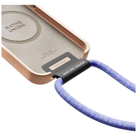 Fionda In Nylon Regolabile Per Iphone 13 Pro Max Clic Lock Case, Lilas - Foto 2