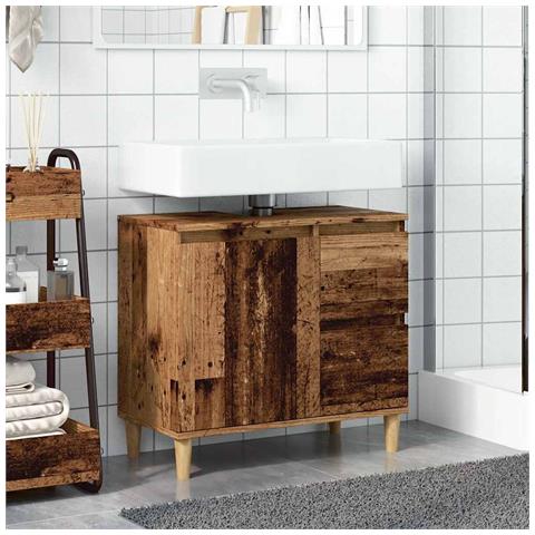 Mobile Sottolavabo Legno Antico 65x33x60 Cm In Truciolato - Foto 10