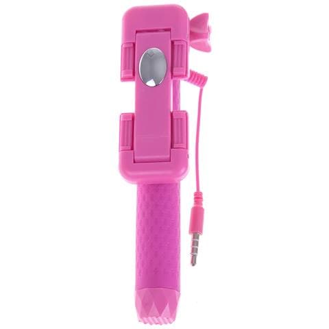 Mini Bastone Selfie Con Specchio 3x3x13 Cm. Colore Rosa - Foto 1