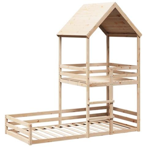 Letto A Castello Senza Materasso 90x200cm Massello Pino - Foto 2