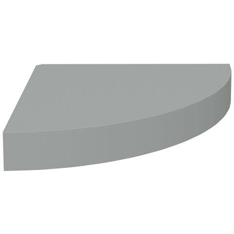 Scaffali Angolari A Parete 4 Pz Grigi 25x25x3,8 Cm In Mdf - Foto 2