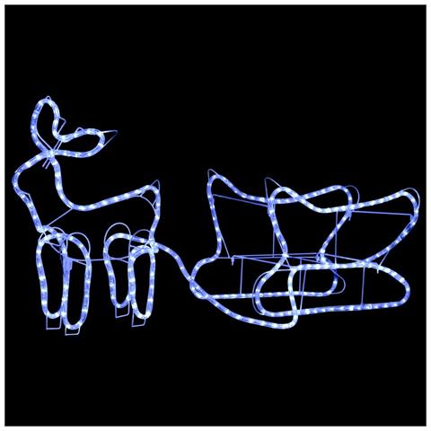 Lusso Casadino -  Renne E Slitta Decorazione Natalizia Per Esterni 252 Led - Foto 1