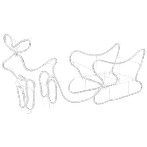 Lusso Casadino -  Renne E Slitta Decorazione Natalizia Per Esterni 252 Led - Foto 2