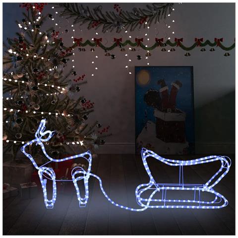 Lusso Casadino -  Renne E Slitta Decorazione Natalizia Per Esterni 252 Led - Foto 8