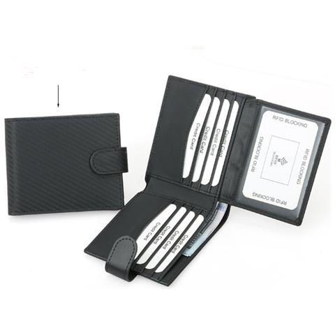 Elegante Portafoglio Con Fibbia In Vera Pelle Con Blocco Rfid - Foto 2