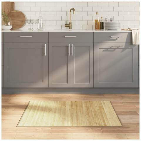 Tappeto Rettangolare Natura Chiaro 70x100 Cm In Bambù - Foto 8